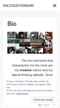 Mobile Screenshot of niccoloferrari.com